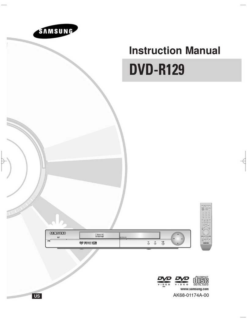 Samsung DVD-R129 User manual Samsung DVD-R129 User manual