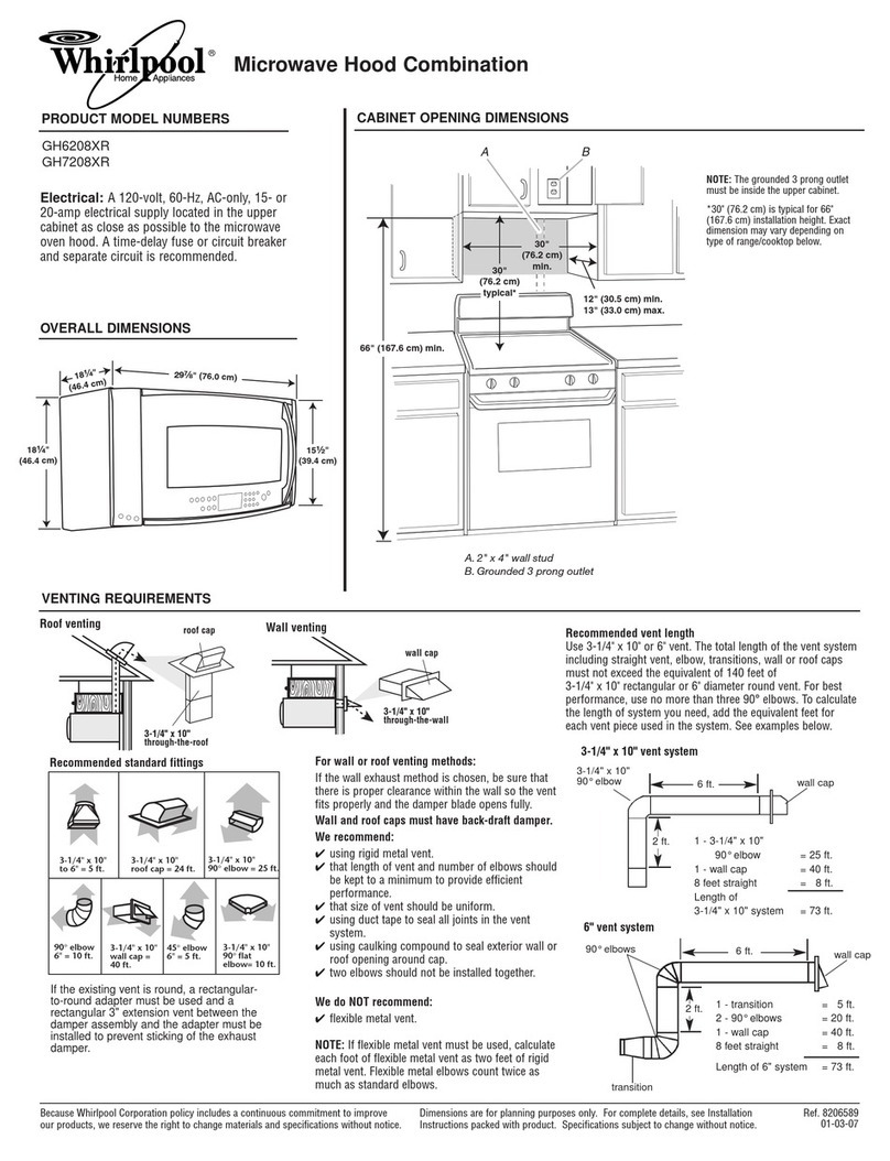 Whirlpool GH7208XRY instructions