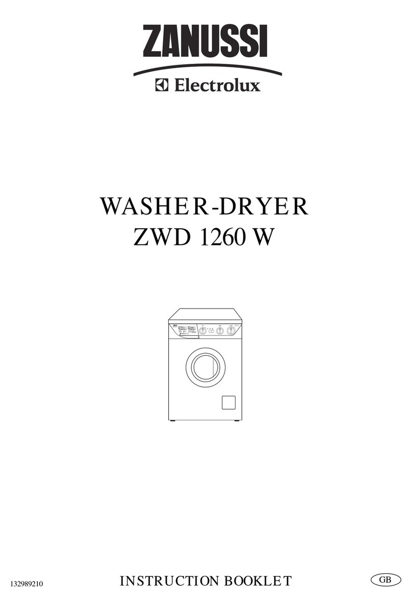 Zanussi ZWD 1260 W User manual Zanussi ZWD 1260 W User manual