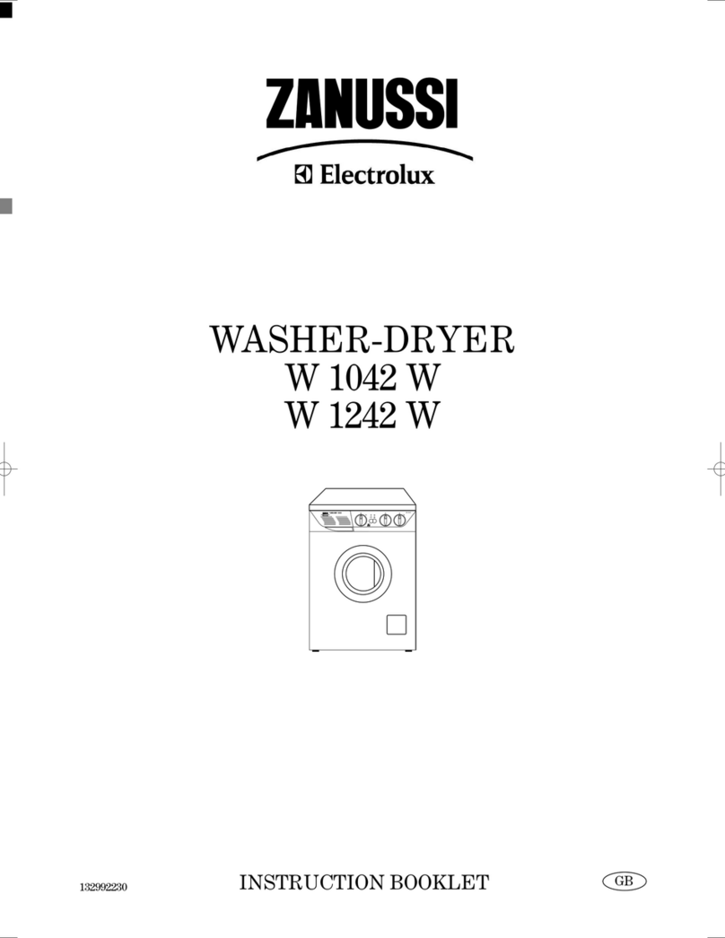 Zanussi W 1042 W Instruction booklet