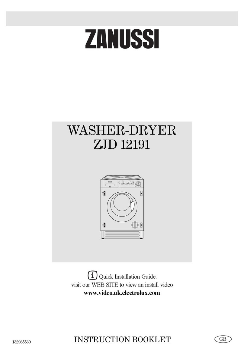 Zanussi jetstream ZJD12191 User manual Zanussi jetstream ZJD12191 User manual