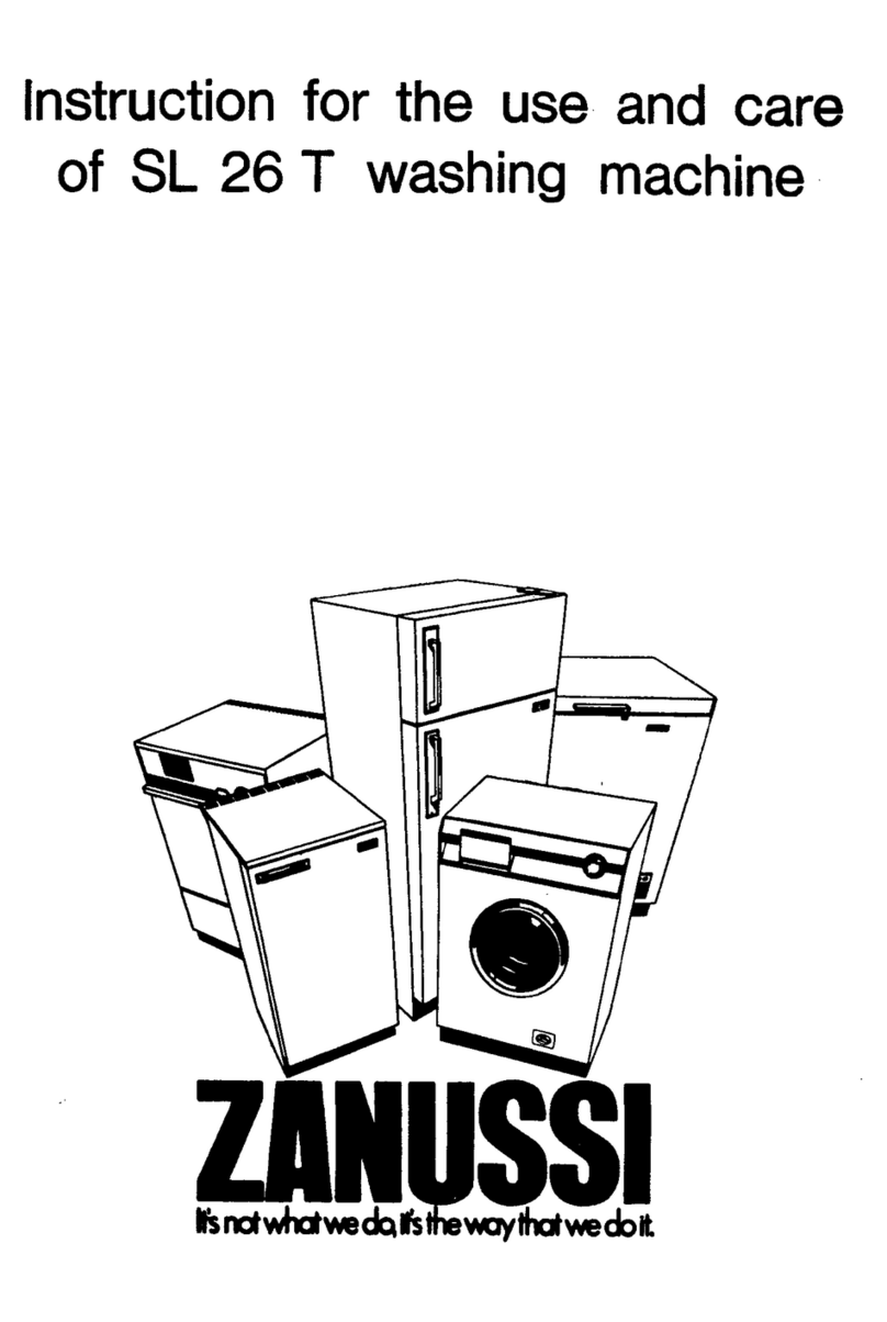Zanussi SL 26 T Instructions for use and care