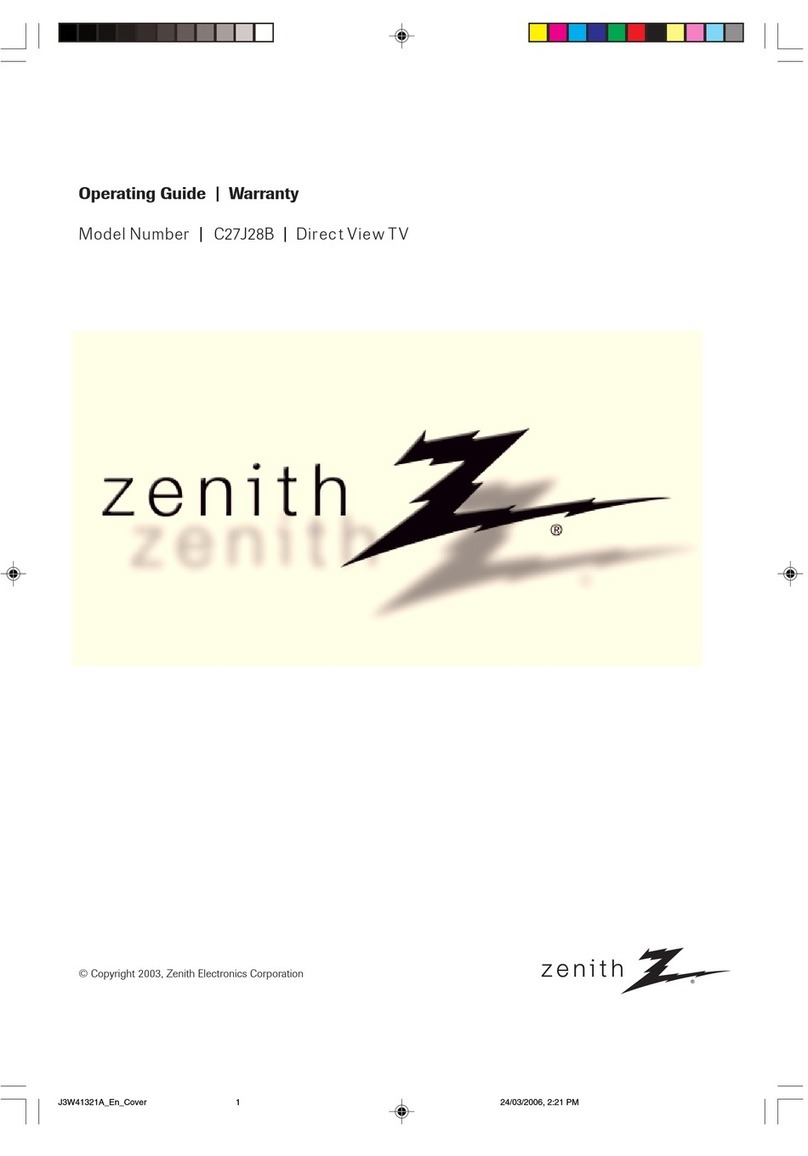 Zenith J3W41321A operating guide