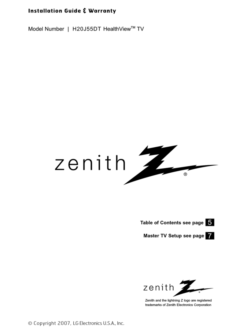 Zenith HealthView H20J55DT installation guide