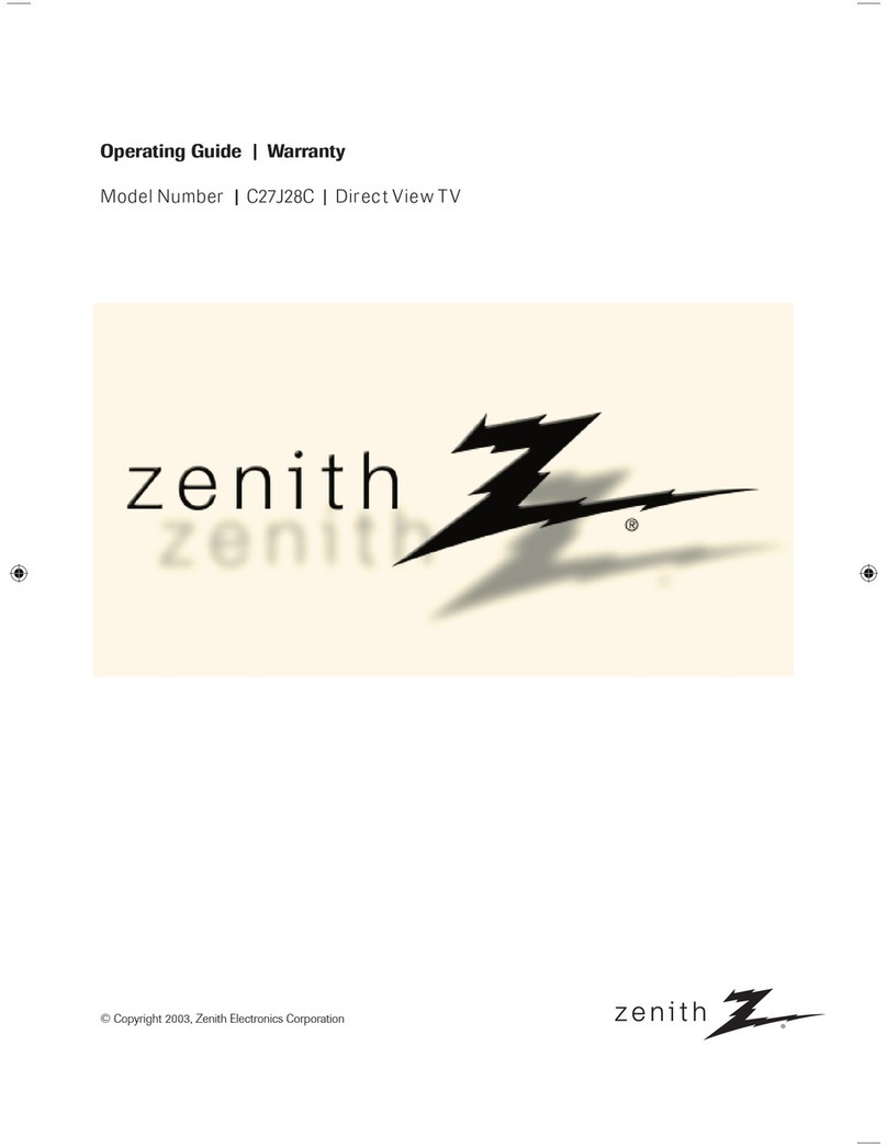 Zenith 206-3923 operating guide