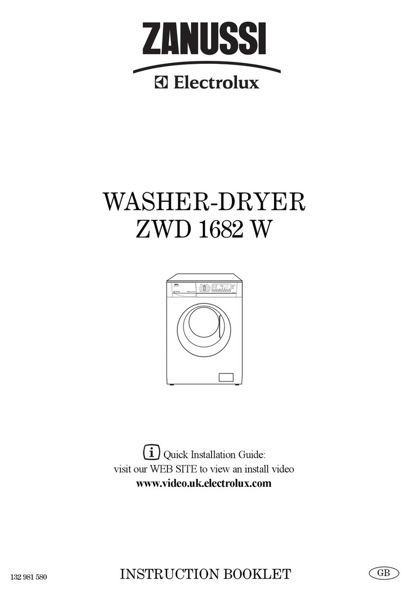 Zanussi ZWD 1682 W User manual Zanussi ZWD 1682 W User manual
