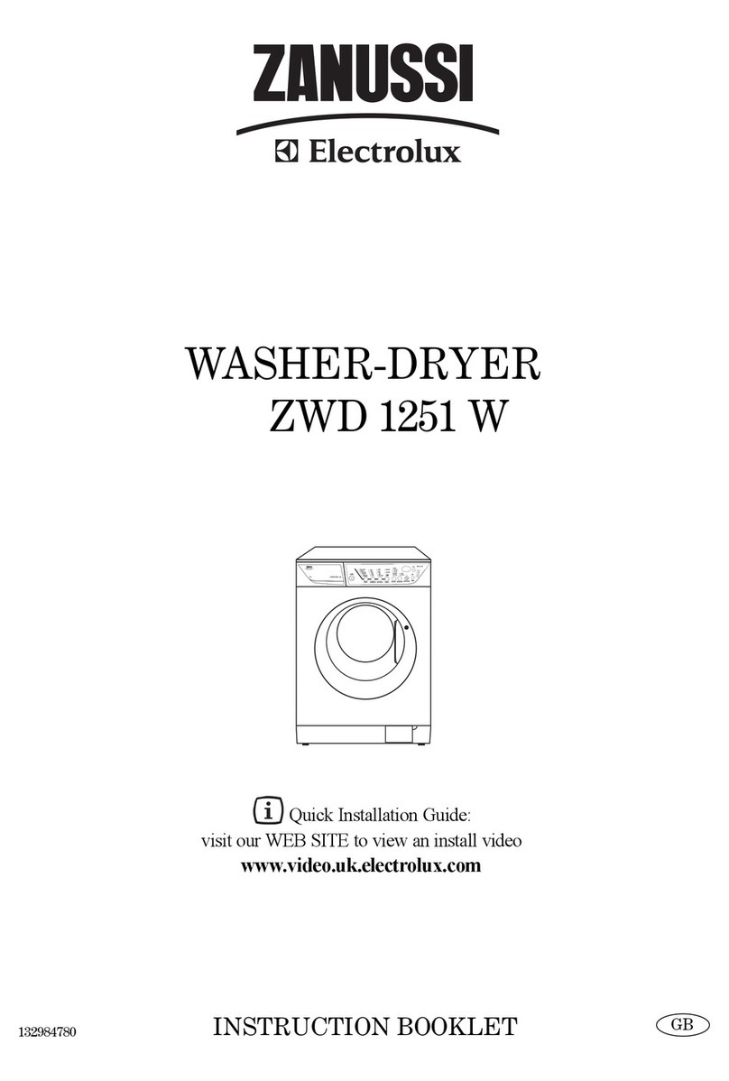 Zanussi ZWD 1251 W User manual Zanussi ZWD 1251 W User manual