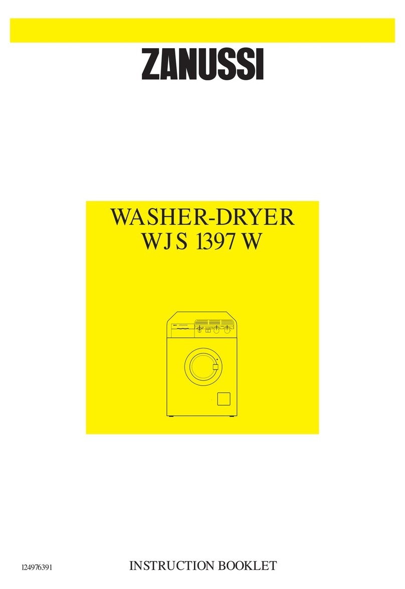 Zanussi WJS 1397 W User manual Zanussi WJS 1397 W User manual