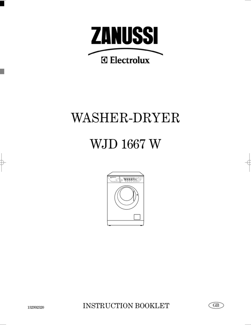 Zanussi WJD 1667 W Instruction booklet