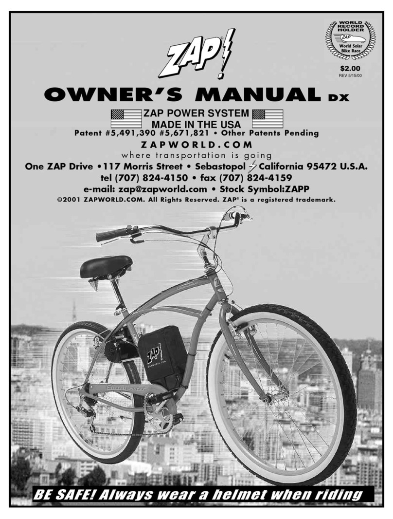 Zap DX owner's manual
