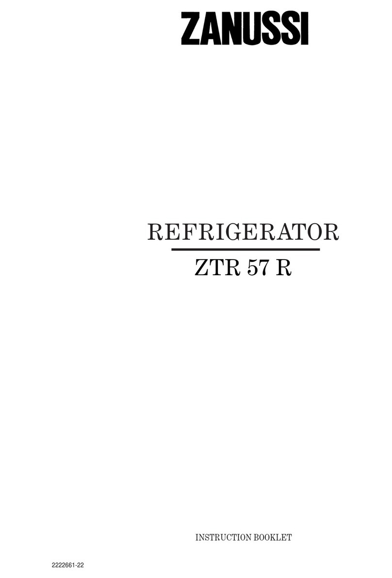 Zanussi ZTR 57 R Instruction booklet