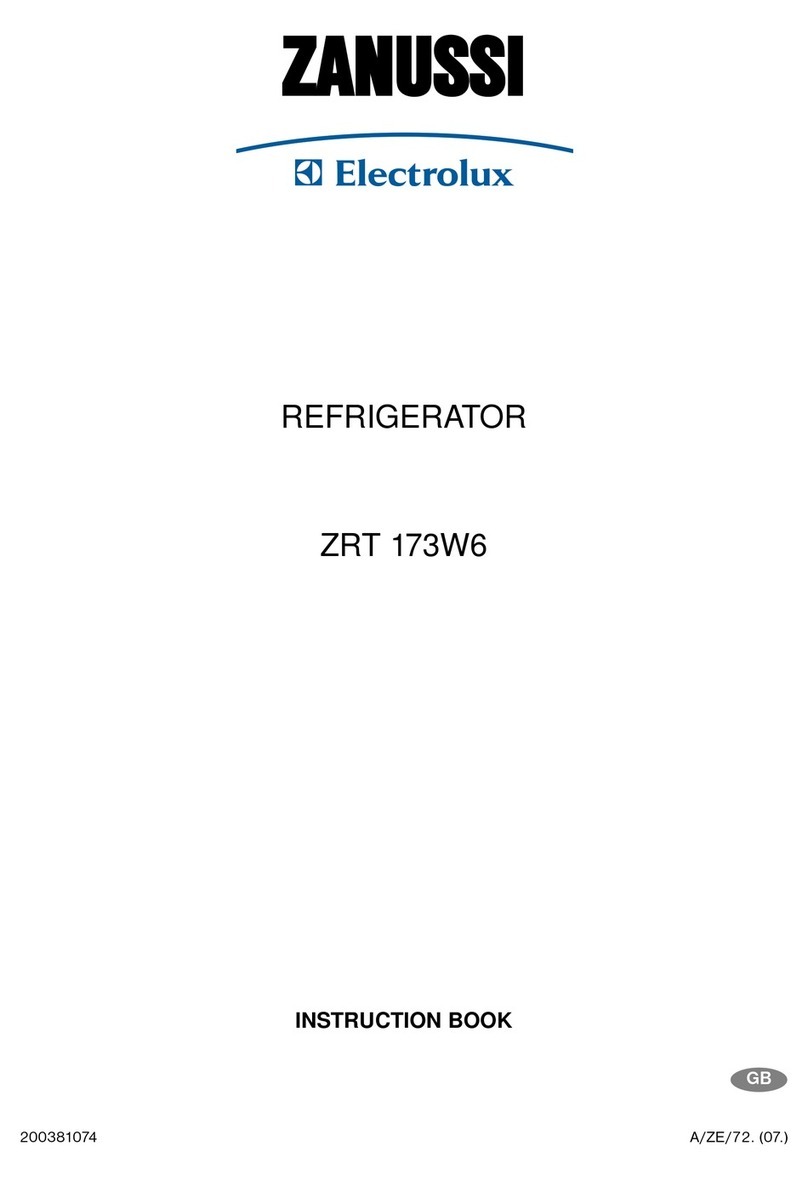 Zanussi Electrolux ZRT 173W6 Instruction book