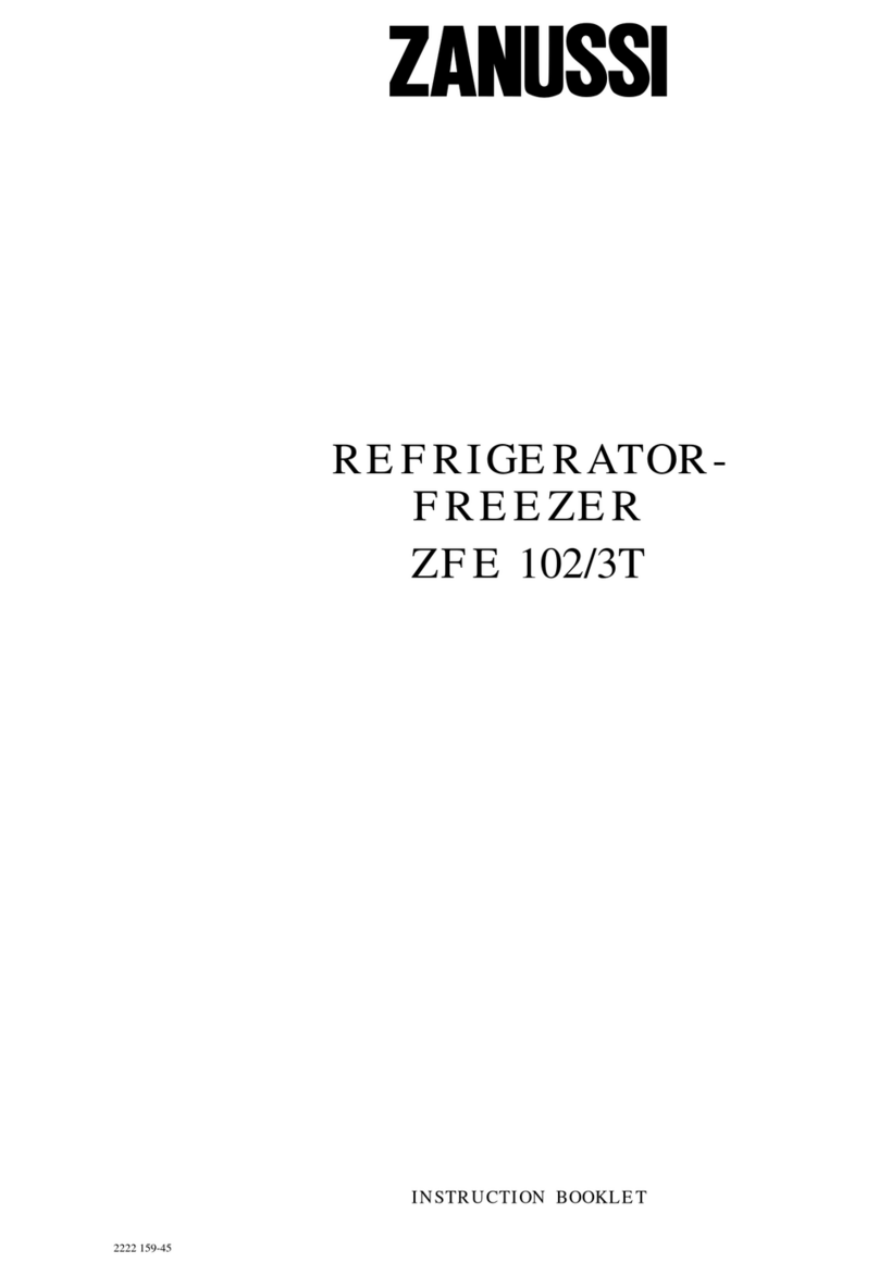 Zanussi ZFE 102/3T Instruction booklet