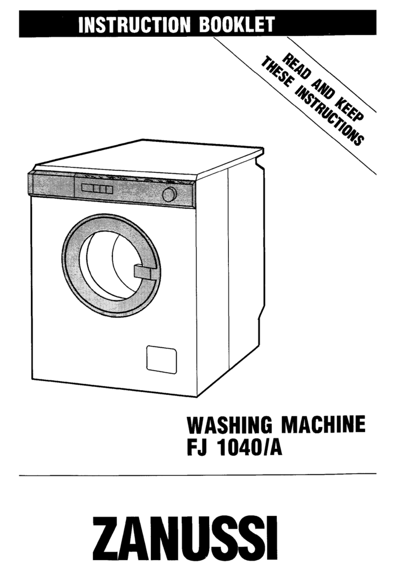 Zanussi FJ1040/A Instruction booklet
