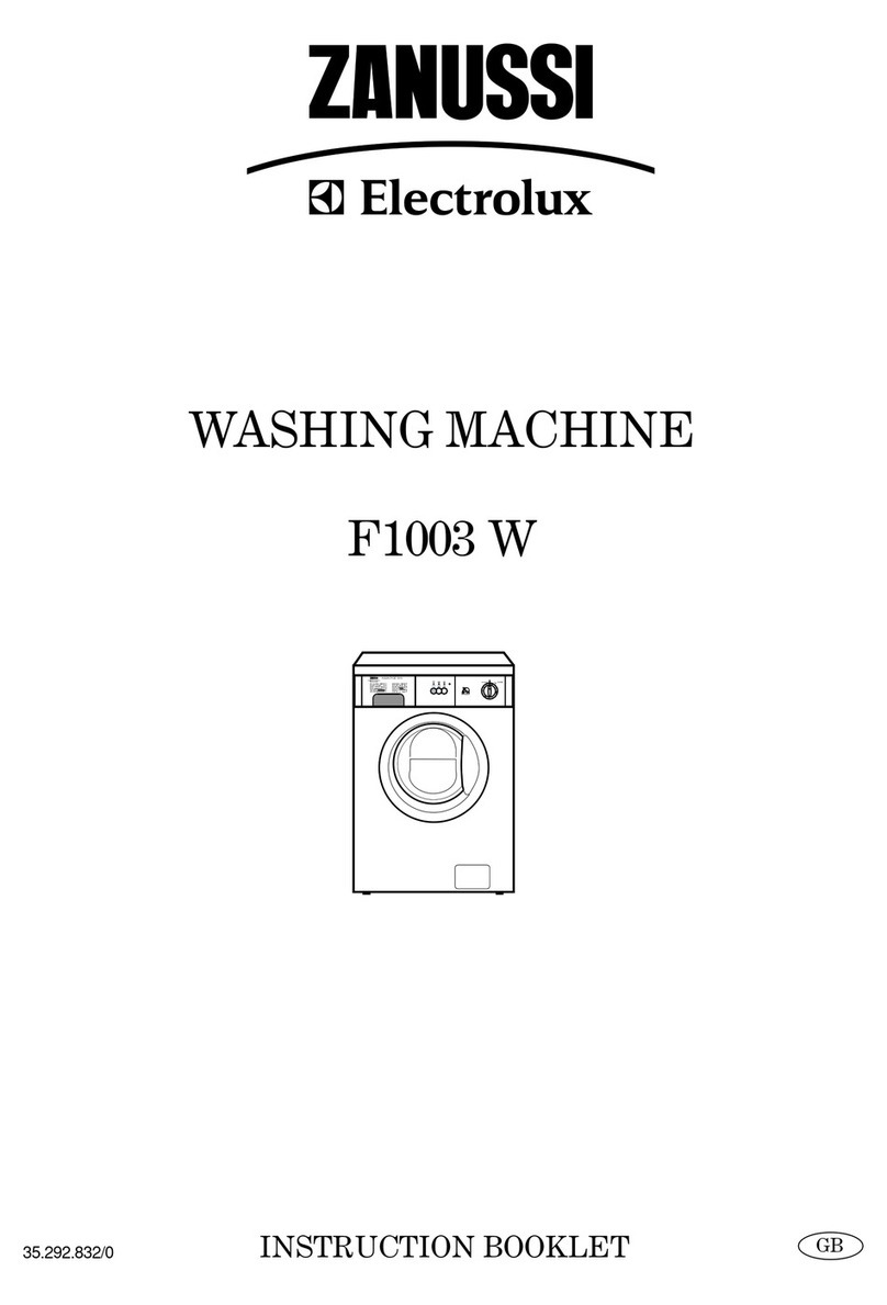 Zanussi F1003 W Instruction booklet
