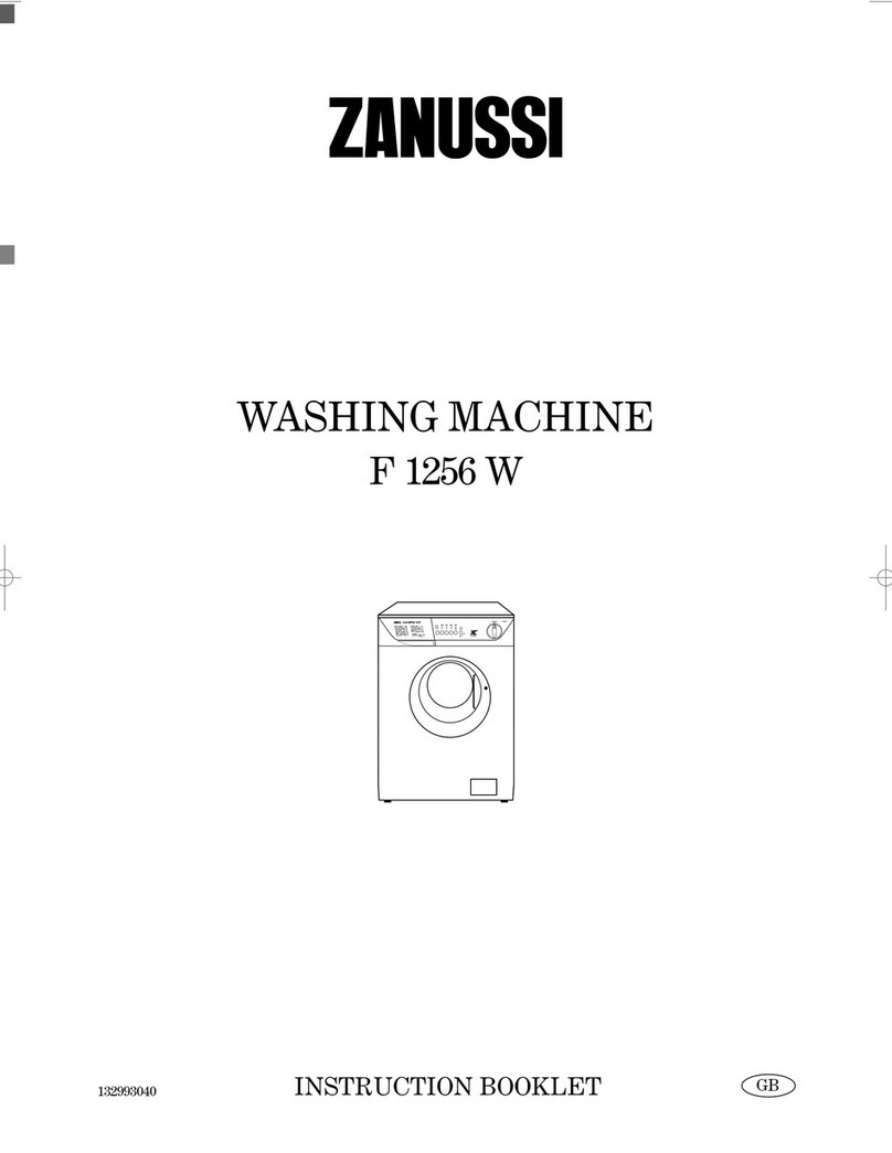 Zanussi F 1256 W User manual Zanussi F 1256 W User manual