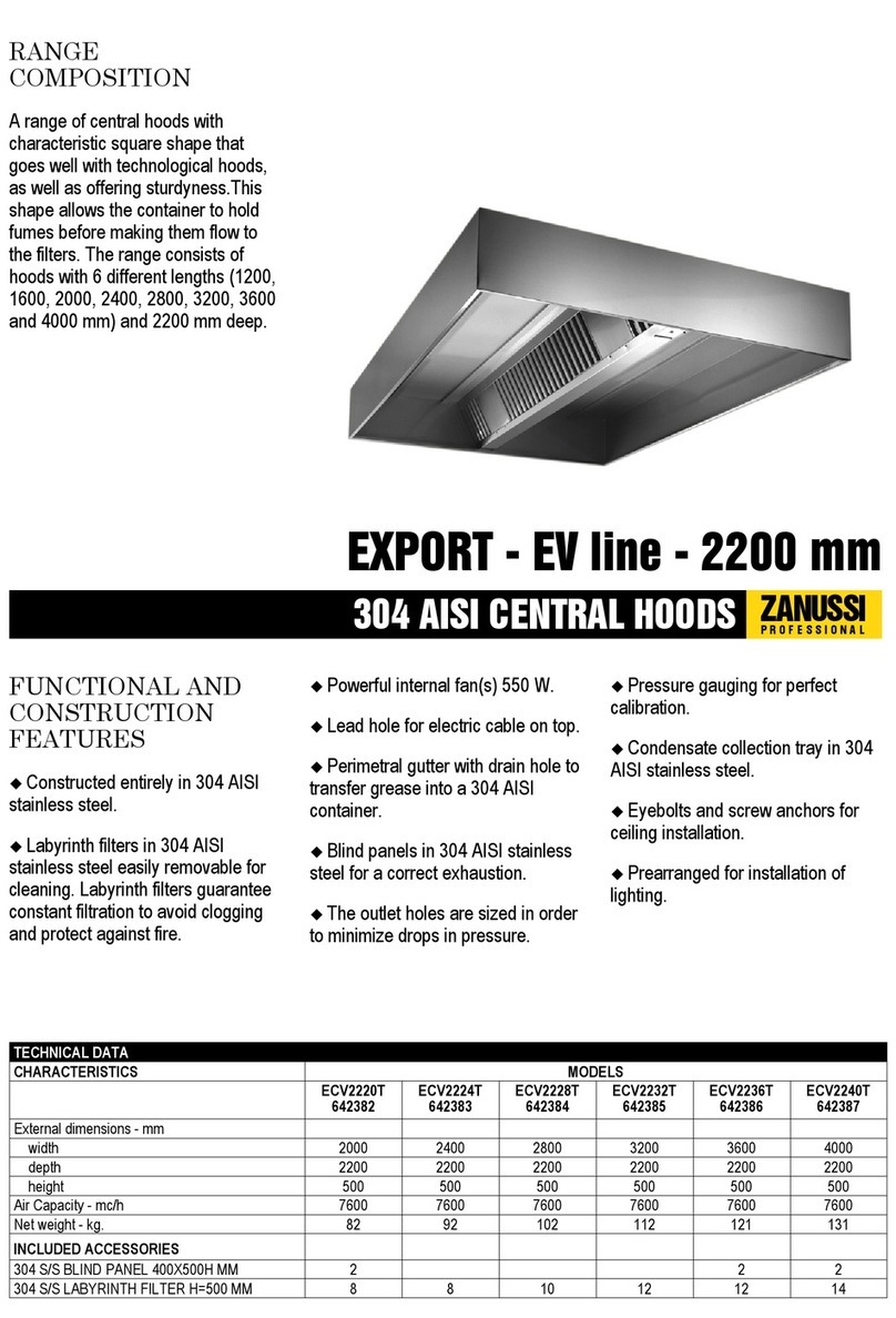 Zanussi Professional Export 642382 Specifications