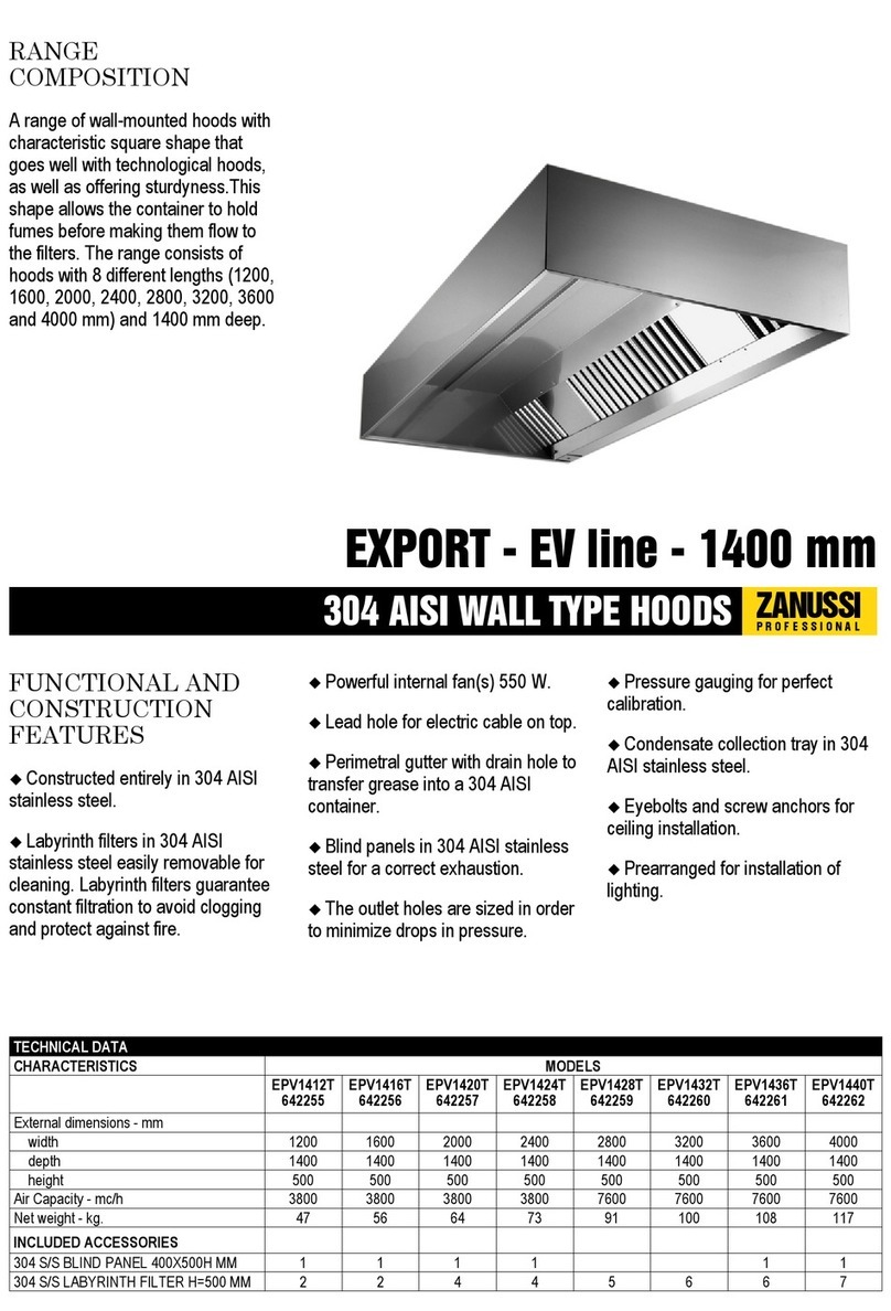 Zanussi Professional Export 642255 Specifications