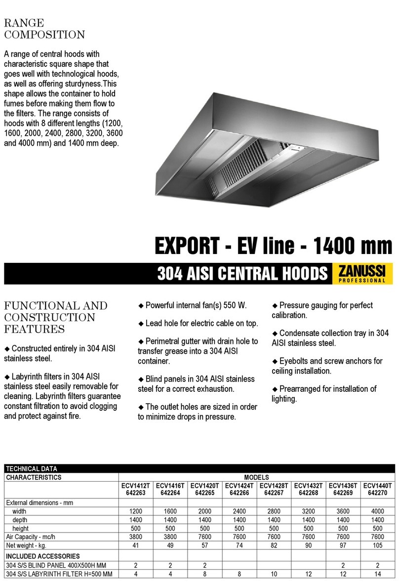 Zanussi Professional Export 642263 Specifications