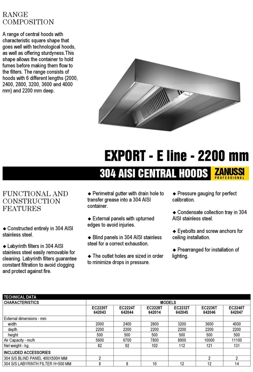 Zanussi Professional Export 642014 Specifications Zanussi Professional Export 642014 Specifications