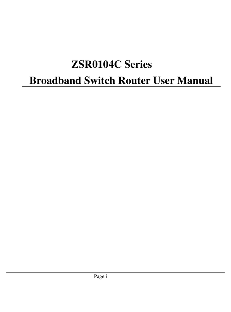 Zonet ZSR0104C Series User manual