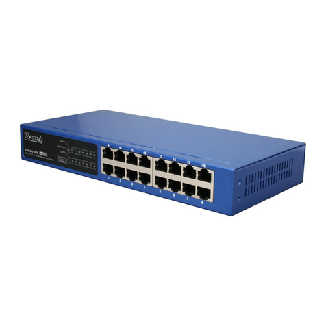 Zonet 16 port 10/100 Quick installation guide