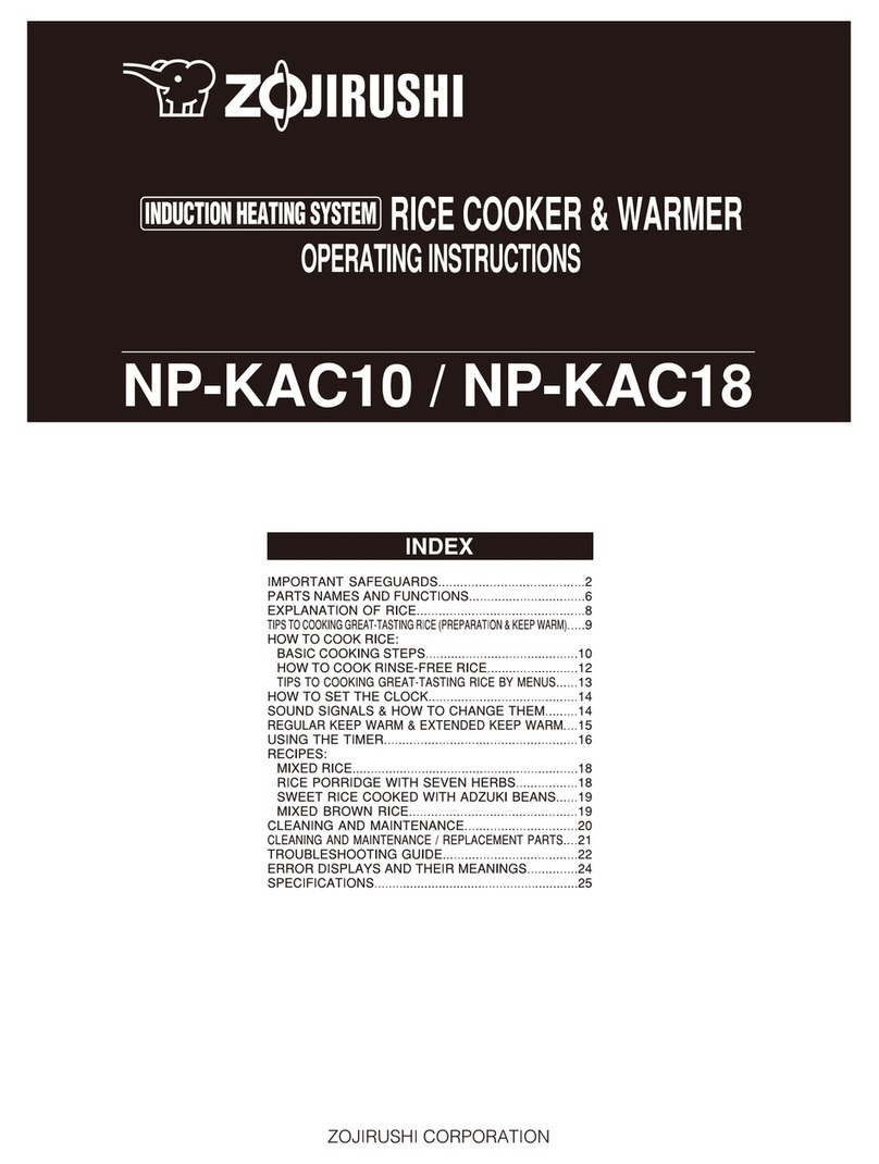 Zojirushi NP-KAC10 User manual Zojirushi NP-KAC10 User manual