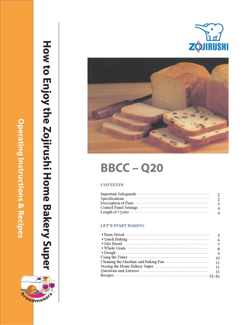 Zojirushi BBCC-Q20 Quick guide