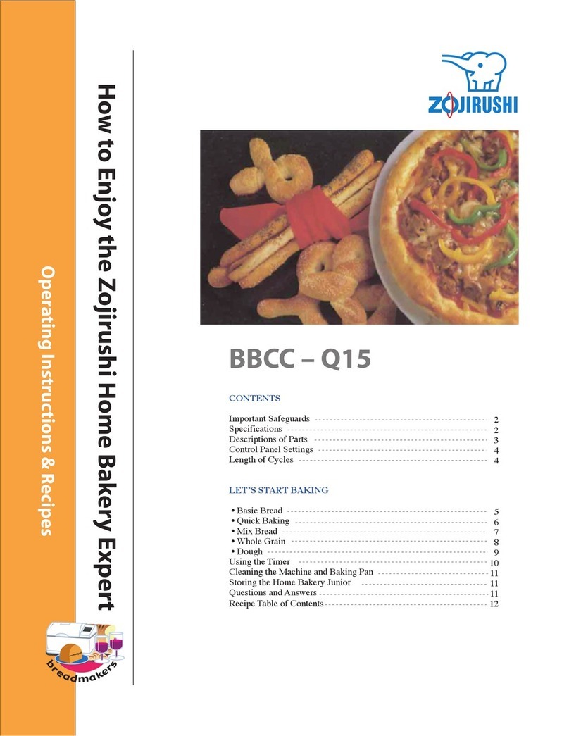 Zojirushi BBCC - Q15 Quick guide