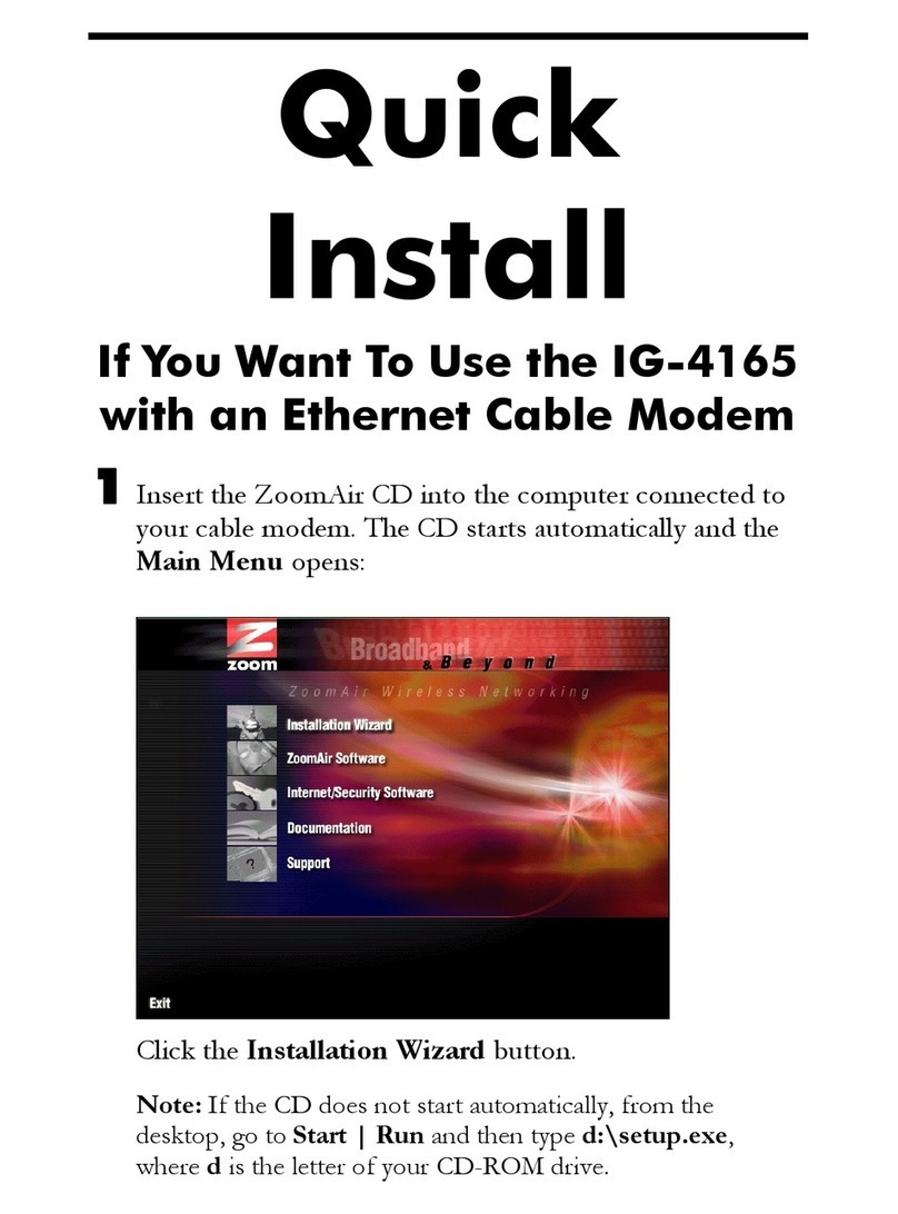 Zoom IG 4165 Instructions for use