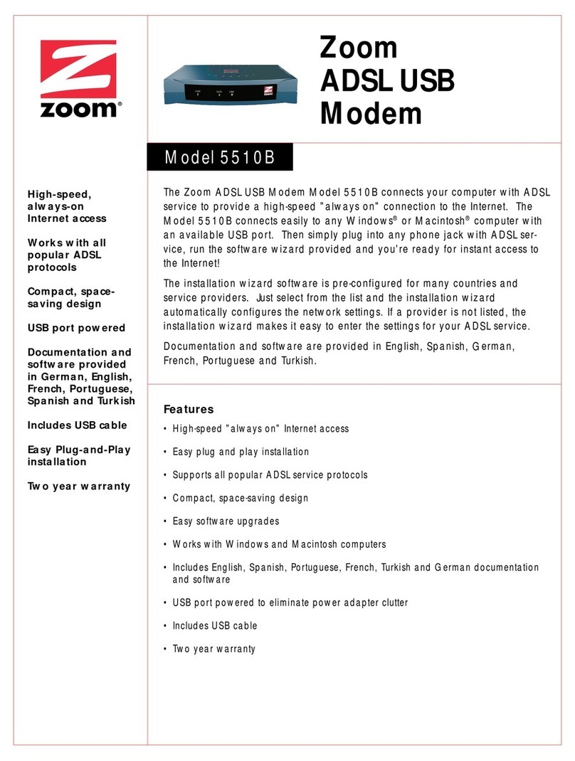 Zoom 5510B User manual