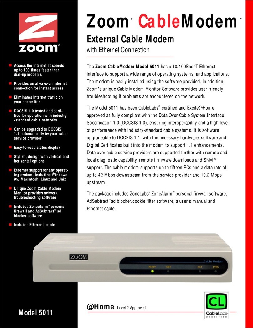 Zoom 5011 Technical specifications