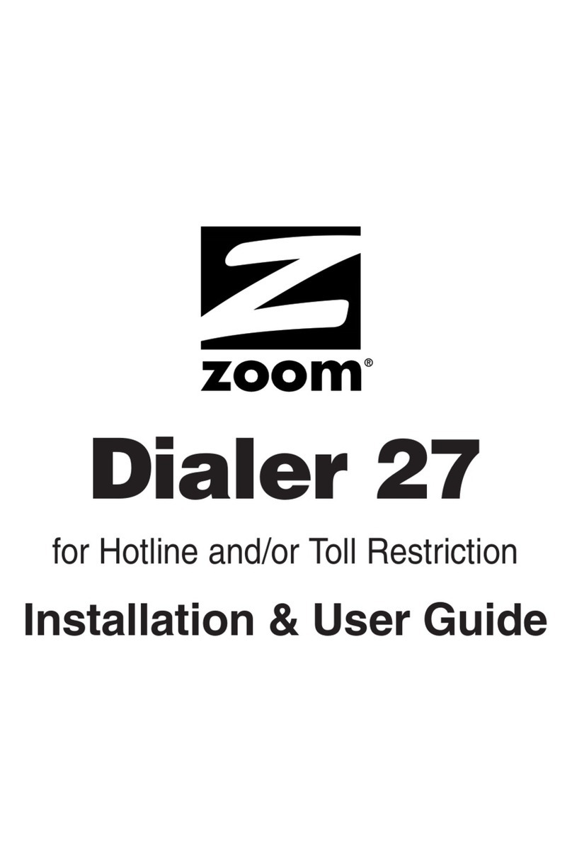 Zoom Dialer 27 Installation and user guide