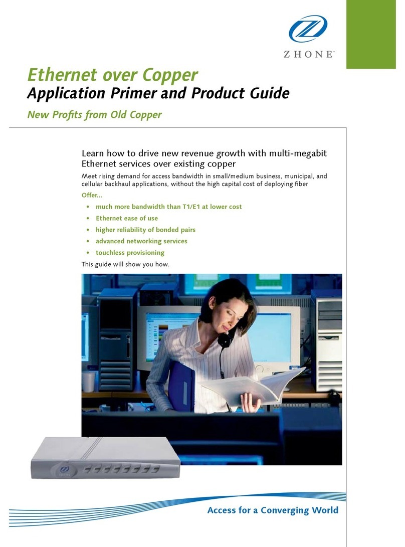 Zhone Network Adapter ZTI-PG User manual
