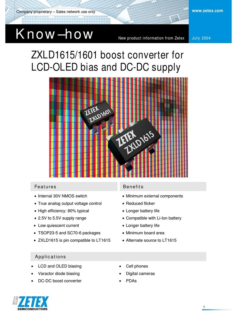 Zetex ZXLD1615/1601 Product information
