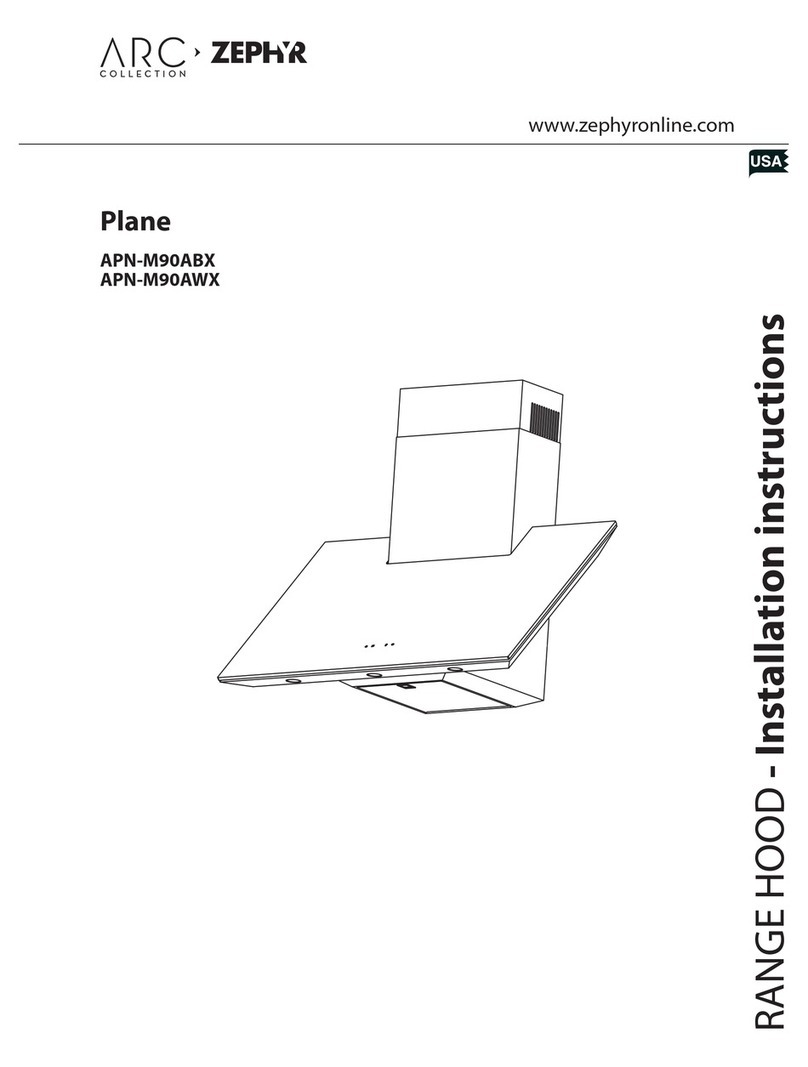 Zephyr Range Hood APN-M90AWX installation instructions
