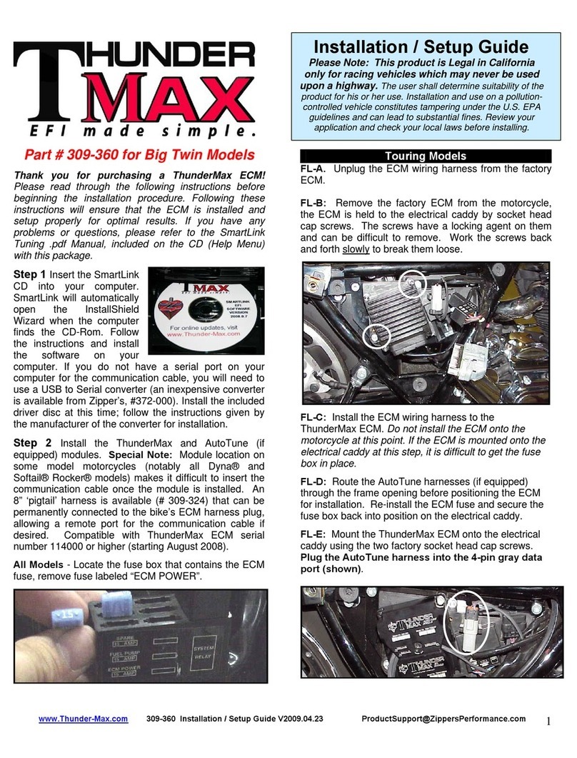 Thunder Max Max 309-355 User manual