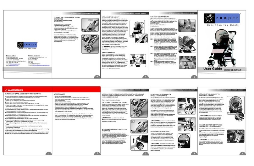 Zooper SL800E/F user guide
