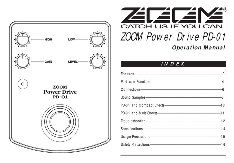 Zoom Power Drive PD-01 User manual Zoom Power Drive PD-01 User manual