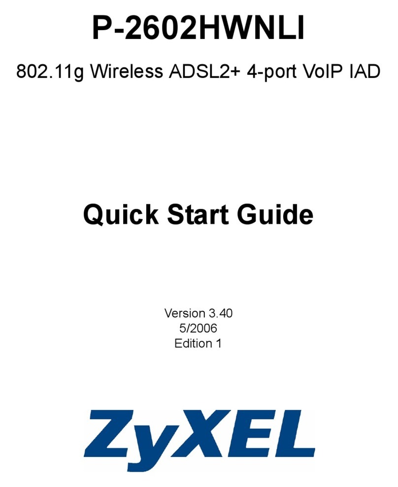 ZyXEL Communications P-2602HWNLI User manual