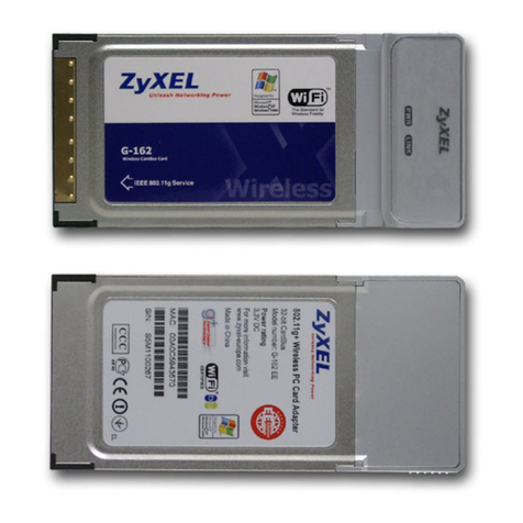 ZyXEL Communications G-162 quick start guide