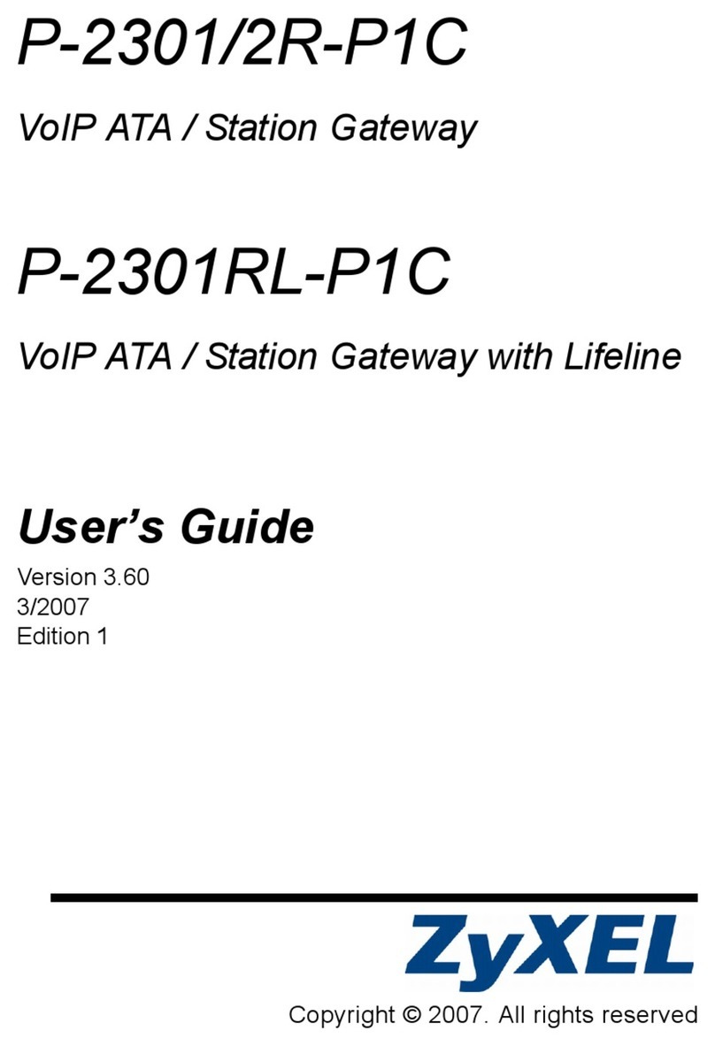 ZyXEL Communications 2R-P1C User manual