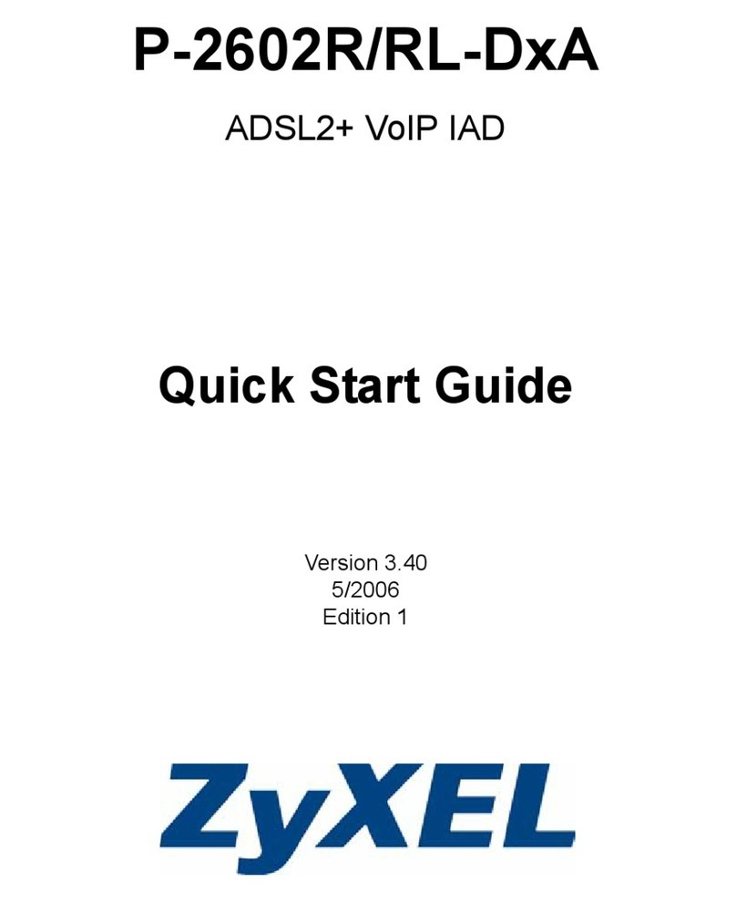 ZyXEL Communications P-2602R/RL-DXA User manual