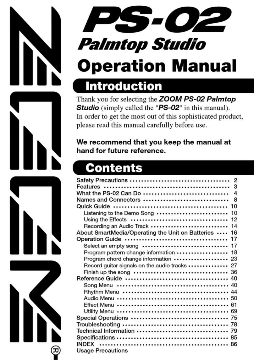 Zoom Palmtop Studio PS-02 User manual