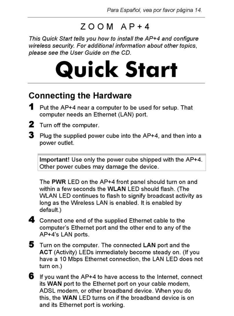Zoom AP+4 4401A User manual Zoom AP+4 4401A User manual