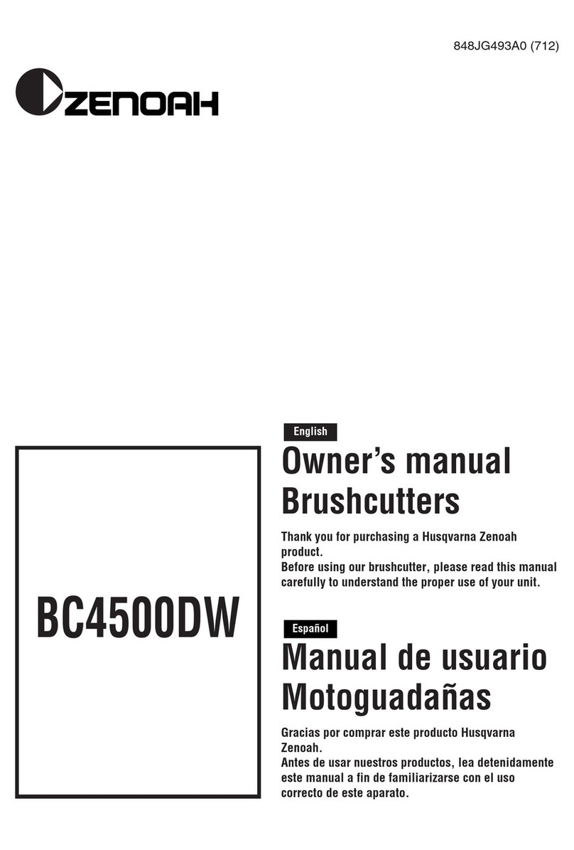 Zenoah BC4500DW owner's manual