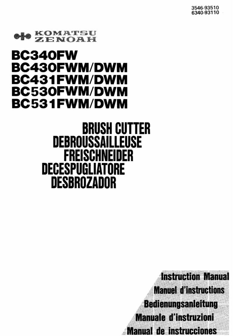 Zenoah BC340FWM instruction manual