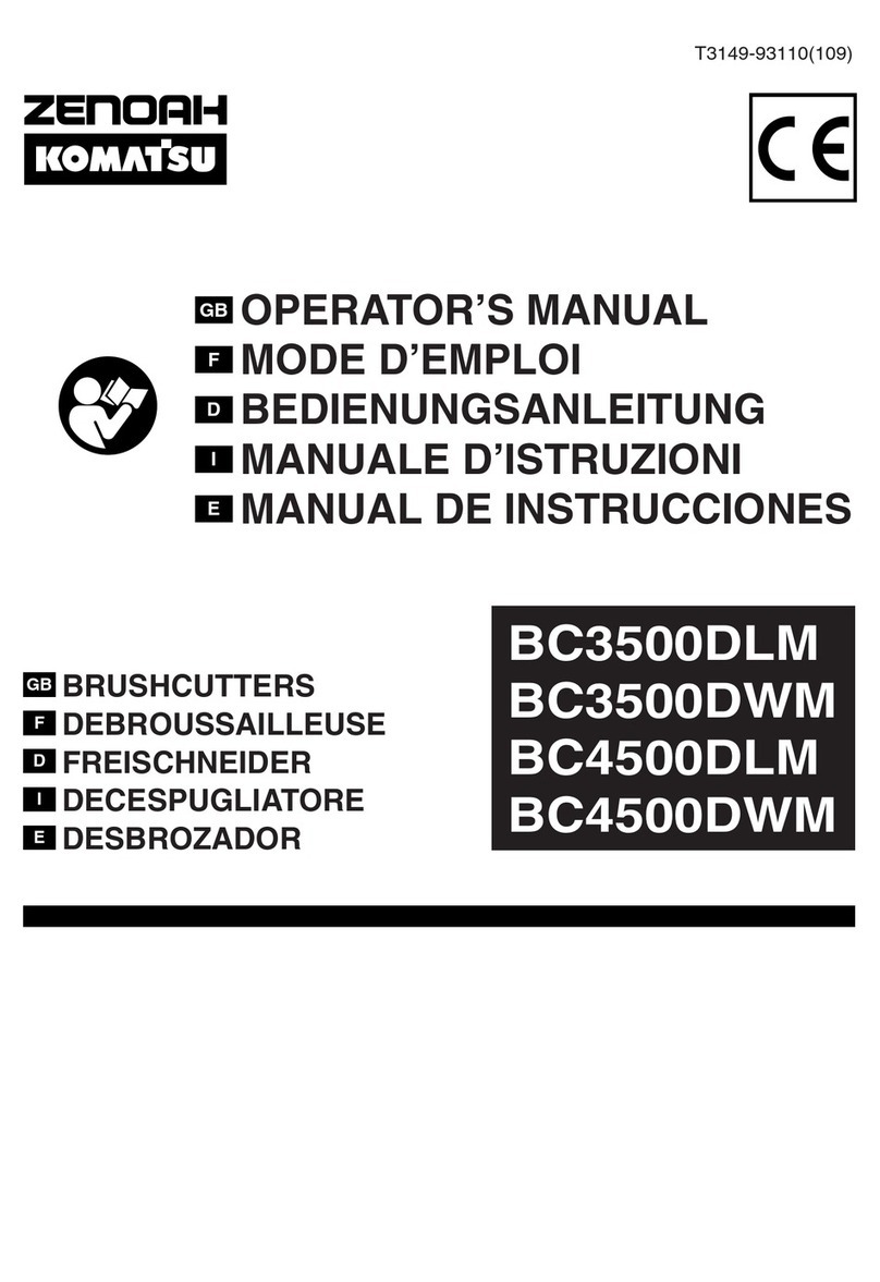 Zenoah BC3500DLM Operator's manual