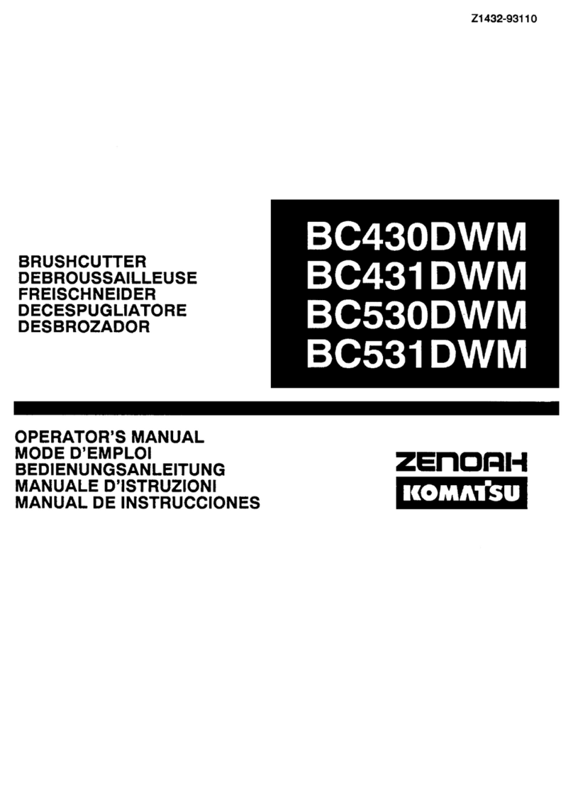 Zenoah BC430DWM Operator's manual
