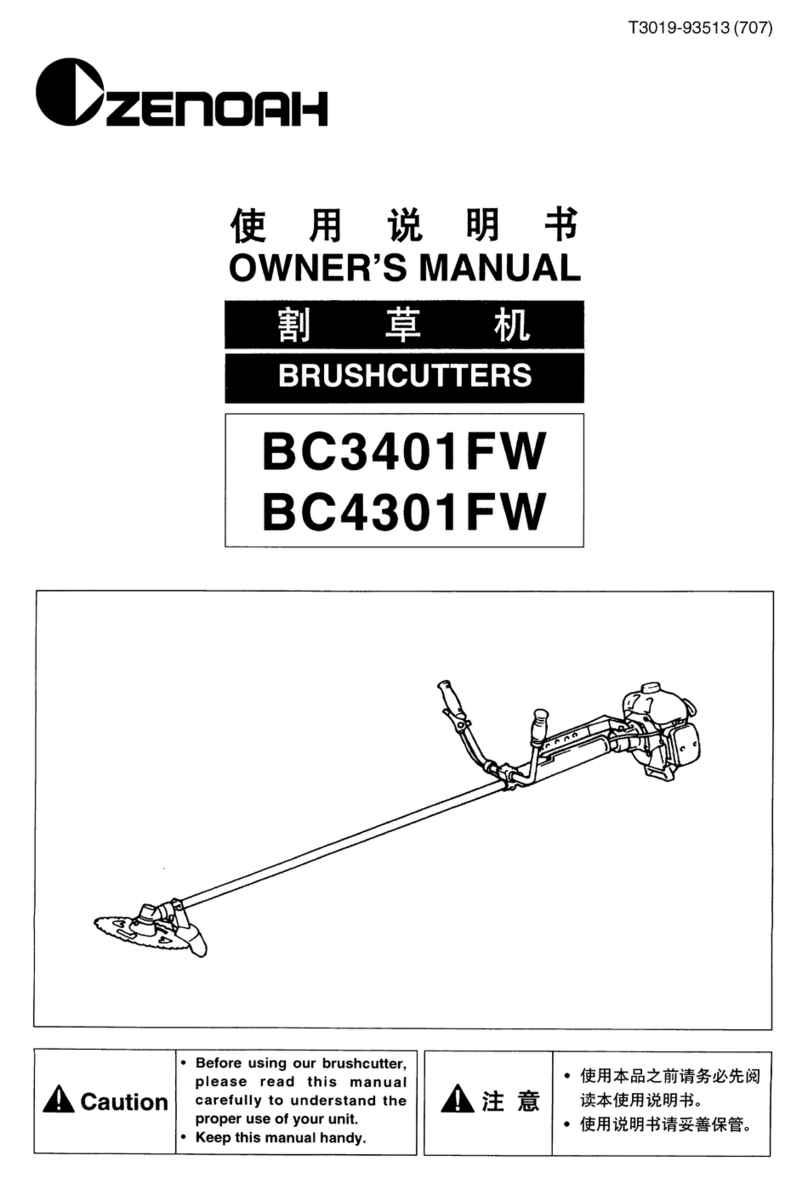 Zenoah BC3401FW owner's manual